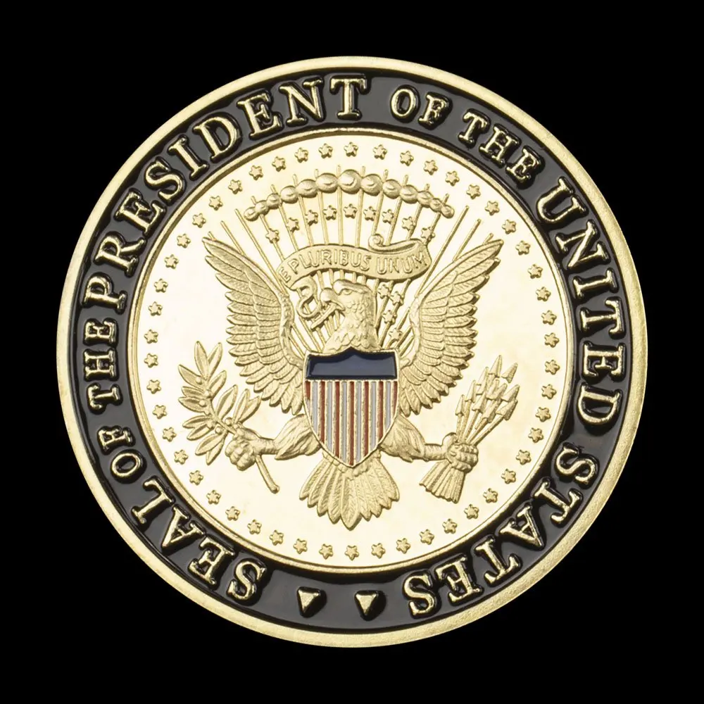 United States Secret Service Souvenir Coin Plated Golden Commemorative Coin Collectible Gift Collection Art Challenge Coin view 4