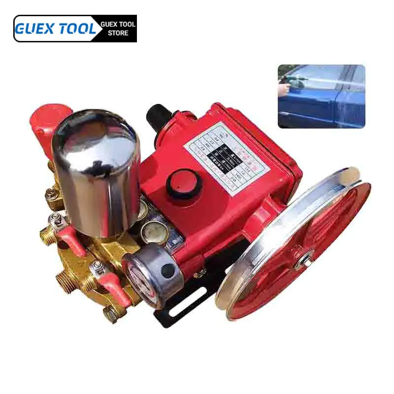 

High Pressure Triplex Plunger Pump Pesticide Spraying Three Cylinders Pump Agricultural Pesticide Sprayer Cleaning Machine