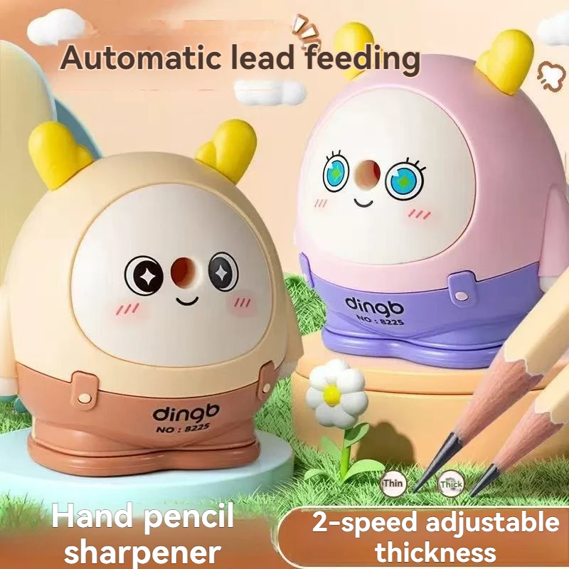 Roll up Pencil Sharpener Student Specific Pencil Sharpener Hand Cranked Cartoon Pencil Sharpener Automatic Lead Feeding