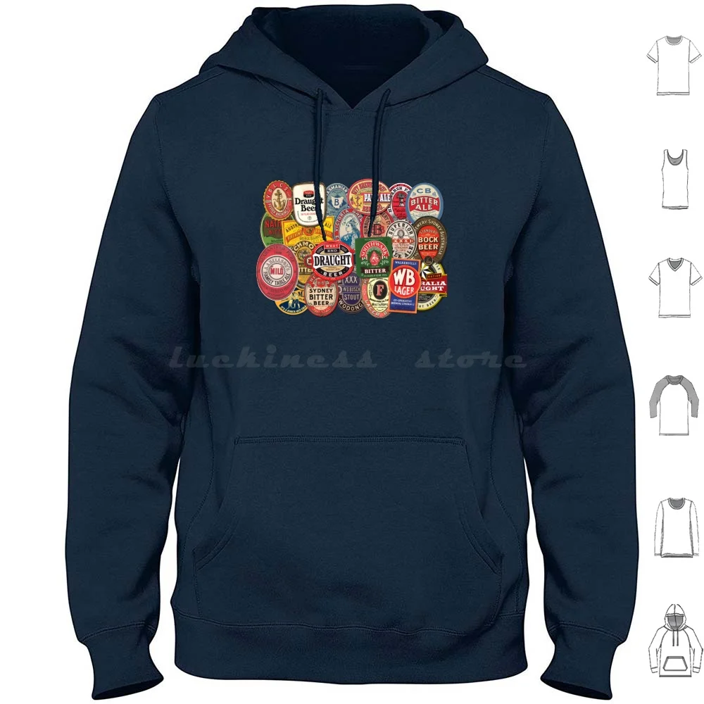 Beers Of Australia Hoodies Long Sleeve Beer Australia Aussie Beers Labels Beer Labels Oz Brews Fosters Vb Aussie Beer