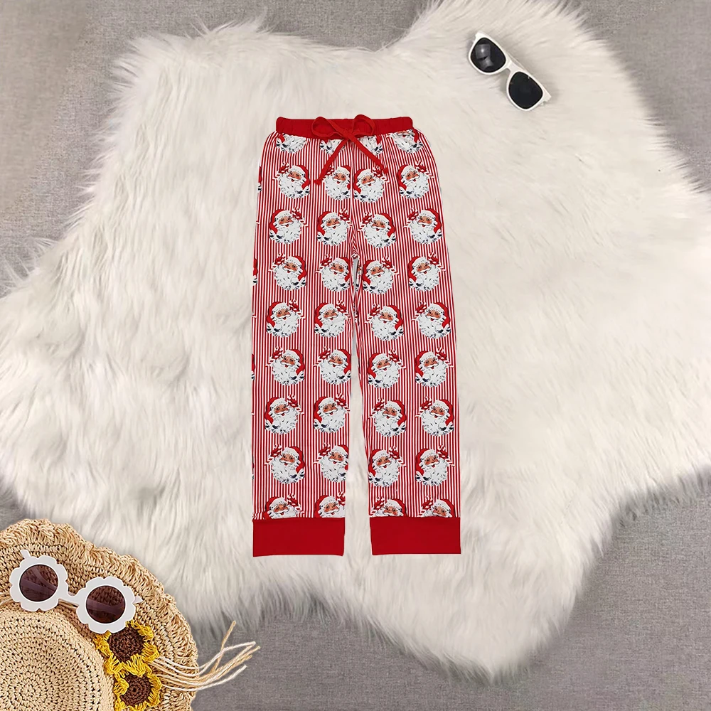 

8.26 Рождественская пижама с нижними брюками в полоску для взрослых женщин