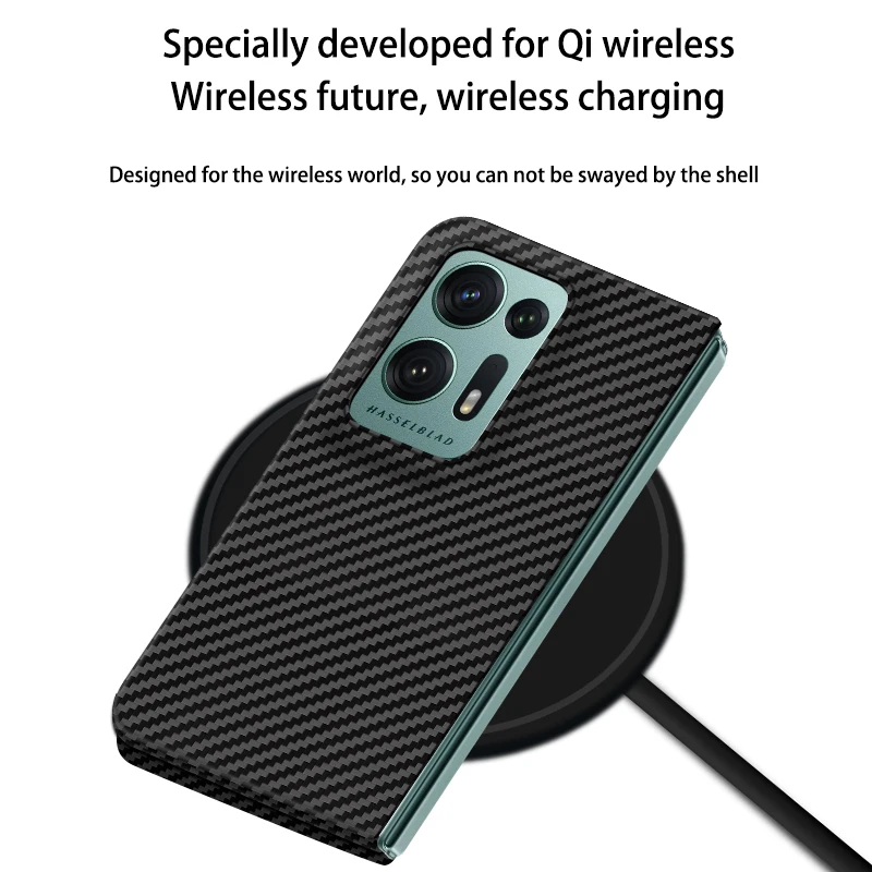 Luxury Ultra-Thin Genuine Real Carbon Fiber Case for OPPO Find N2 N Folding Aramid Fiber Lightweight Protective Cover Funda