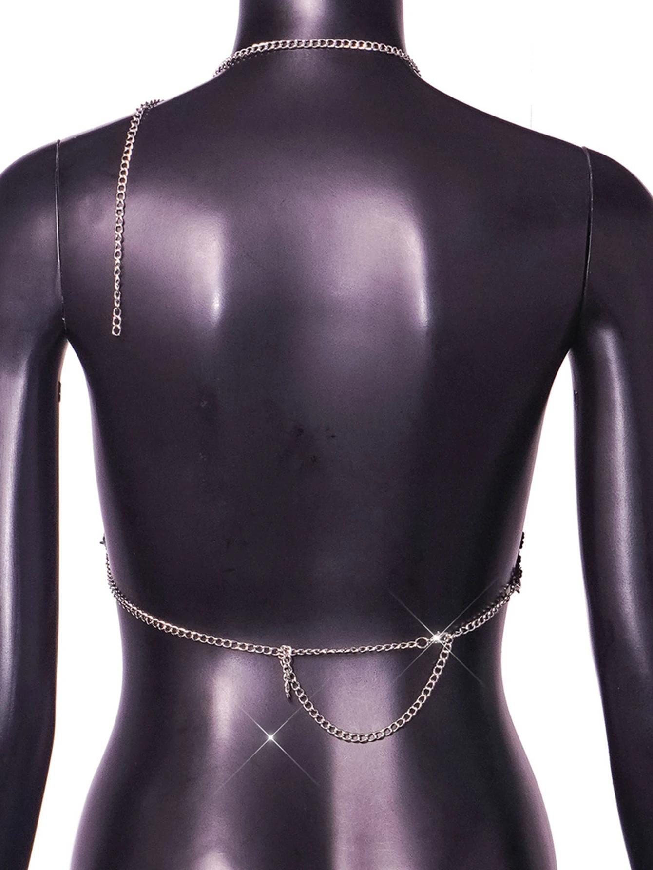 Sexy see through metal rhinestone crop top women summer y2k fishnet beach tank tops woman party halter top night club rave oufit