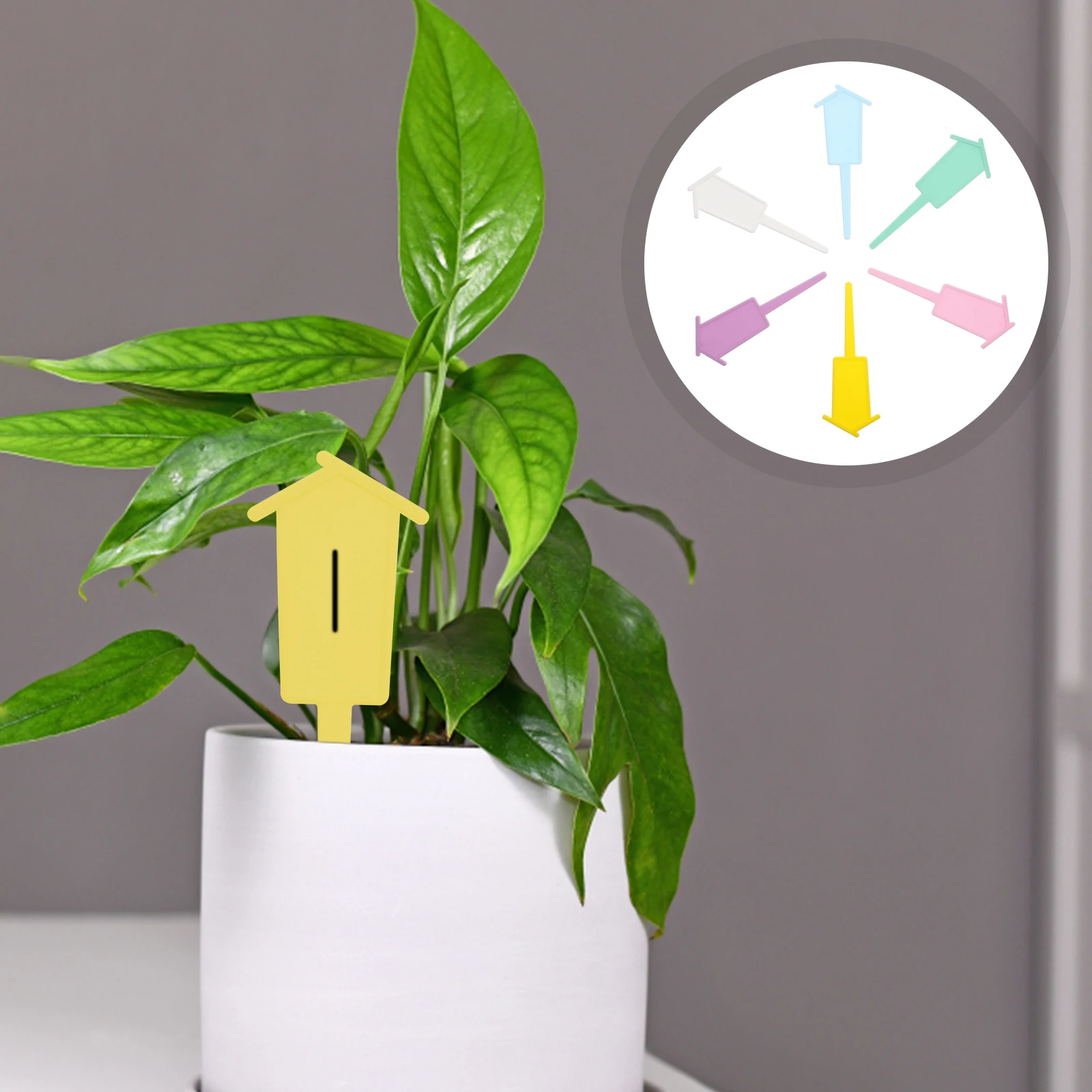 

60pcs Garden Labels Flowers Tags Plants Marker Nursery Flowerpot Plant Signs Hard Plastic Reusable Eco-Friendly Durable