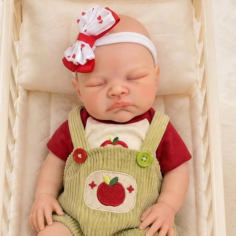 Strechable Mouth Can Open Collectible Art Doll 13inch in Silicone Version Elastic Solid Silicone August Baby Doll