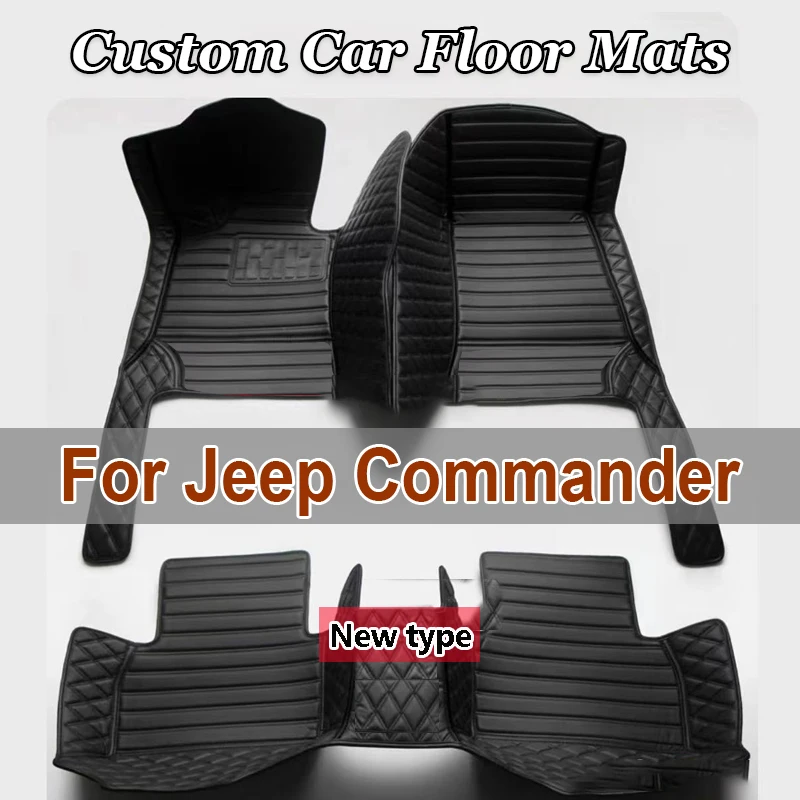 Custom 3D Full Coverage Car Floor Mats for Jeep Commander 2018-2023 wrangler 2018-2022 4 Doors Interior Accessories Carpet