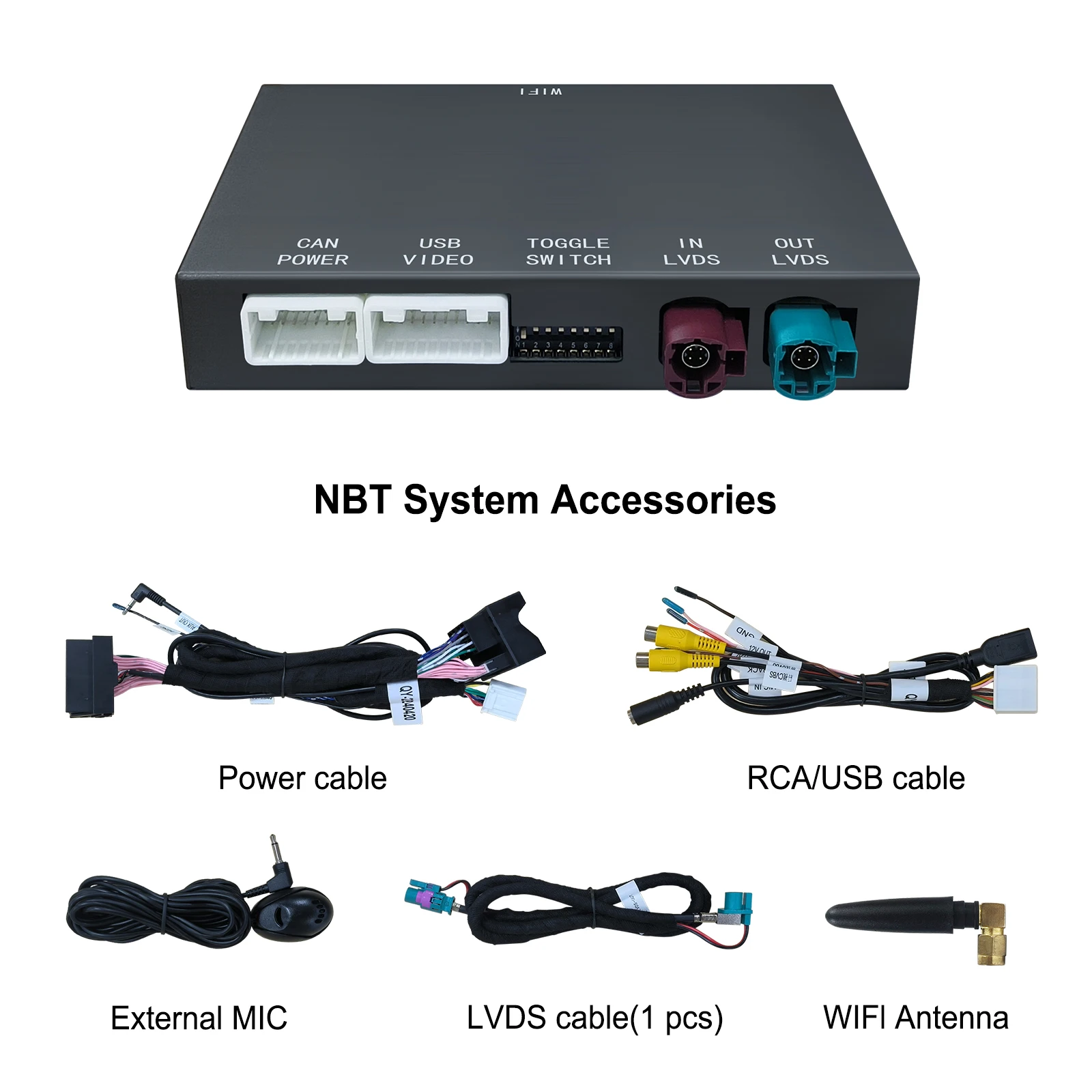 AnyFar Wireless CarPlay Android Auto Retrofit Decoder Box Kit for