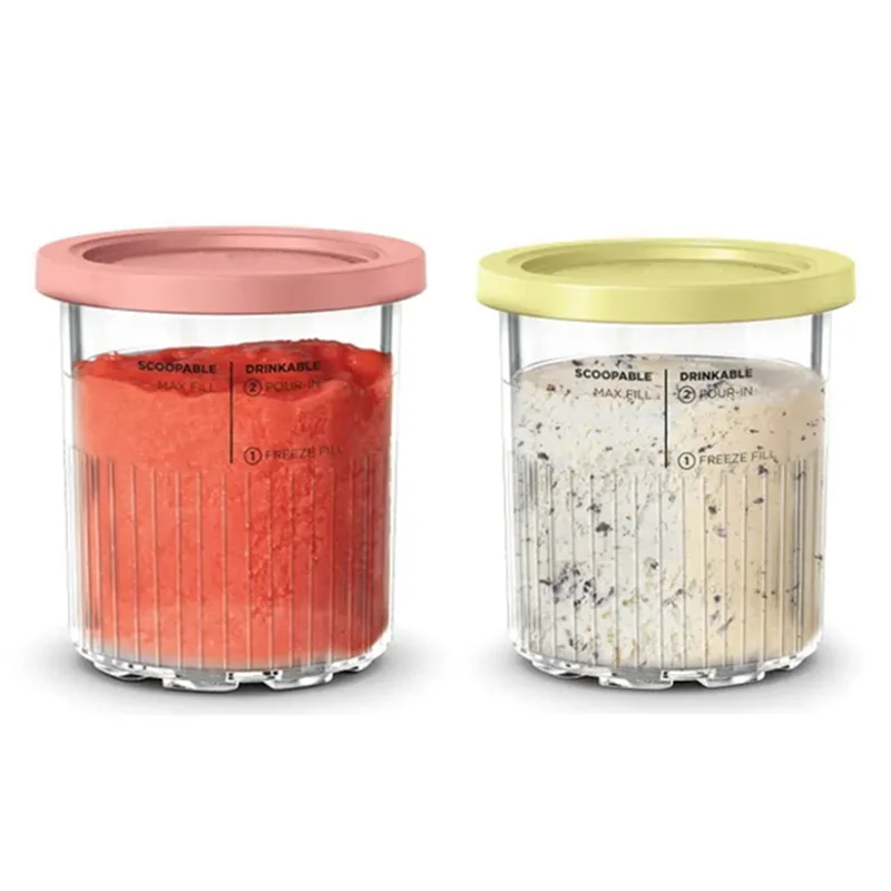 

SANQ Ice Cream Cup For Ninja NC500 NC501 - Dishwasher Safe, Leak-Proof Container Replacement