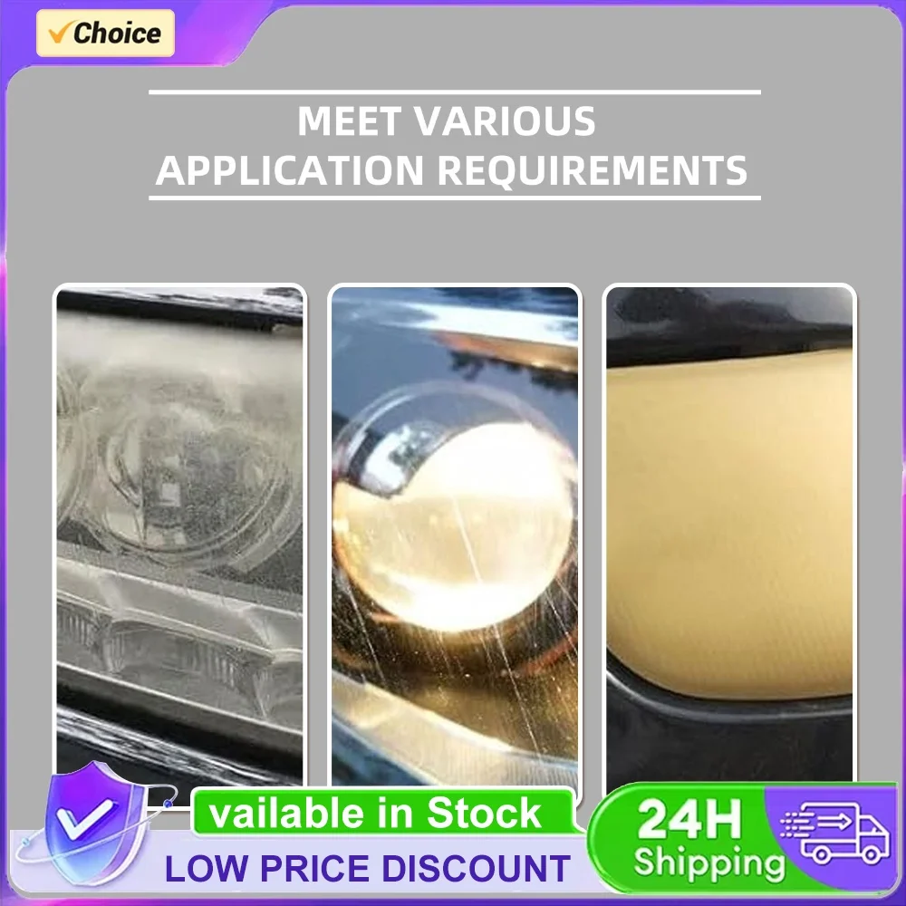Automotive Headlamp Restoration Fluids Multi Purpose Cars Light Refurbisher 180ml+10ml for Improving Night Driving Visibility