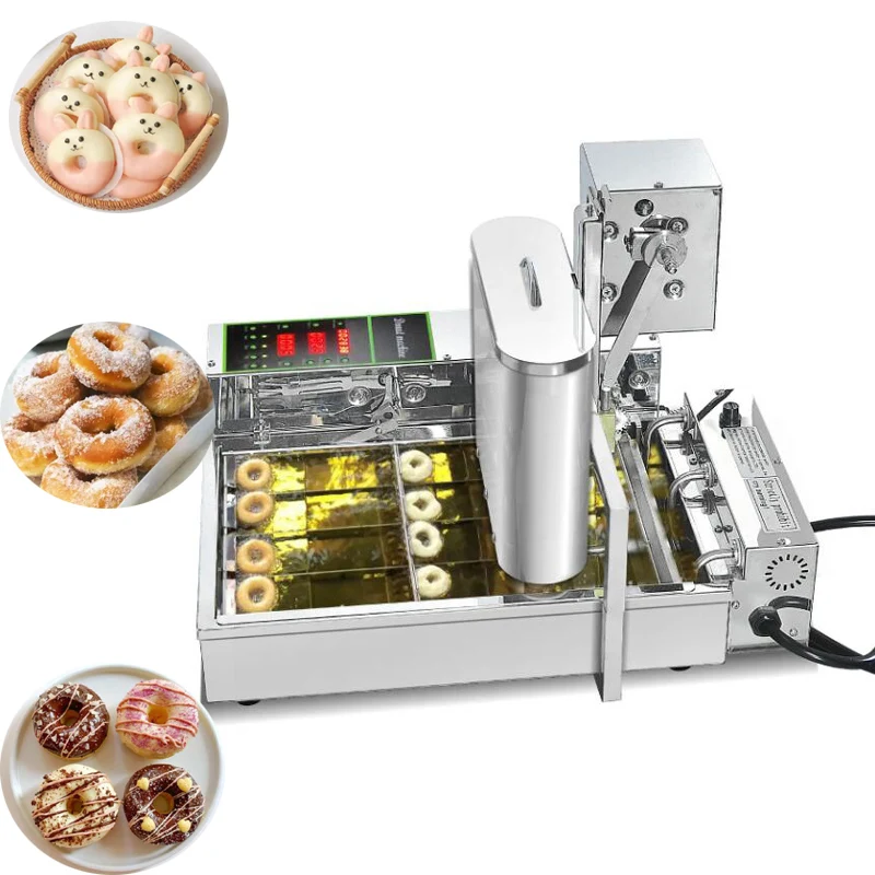 

High Quality Mini Automatic Donut Machine Commercial Fryer Maquina Para Hacer Dedonas Doughnut Donuts Maker Ball Making Machines