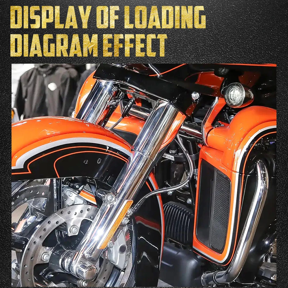 Motorcycle Front Fork Slider Covers Chrome Fork Boot Caps For Harley Touring Road King Electra Glide Ultra Limited FLHX 2014-24