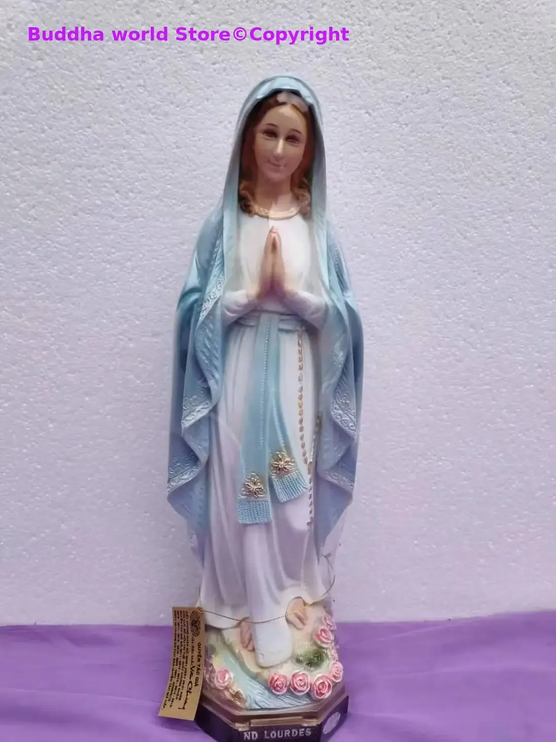 50cm large Christianity Catholicism holy figure the Virgin Mary Goddess Madonna Lude HOME family protection pray blessing statue