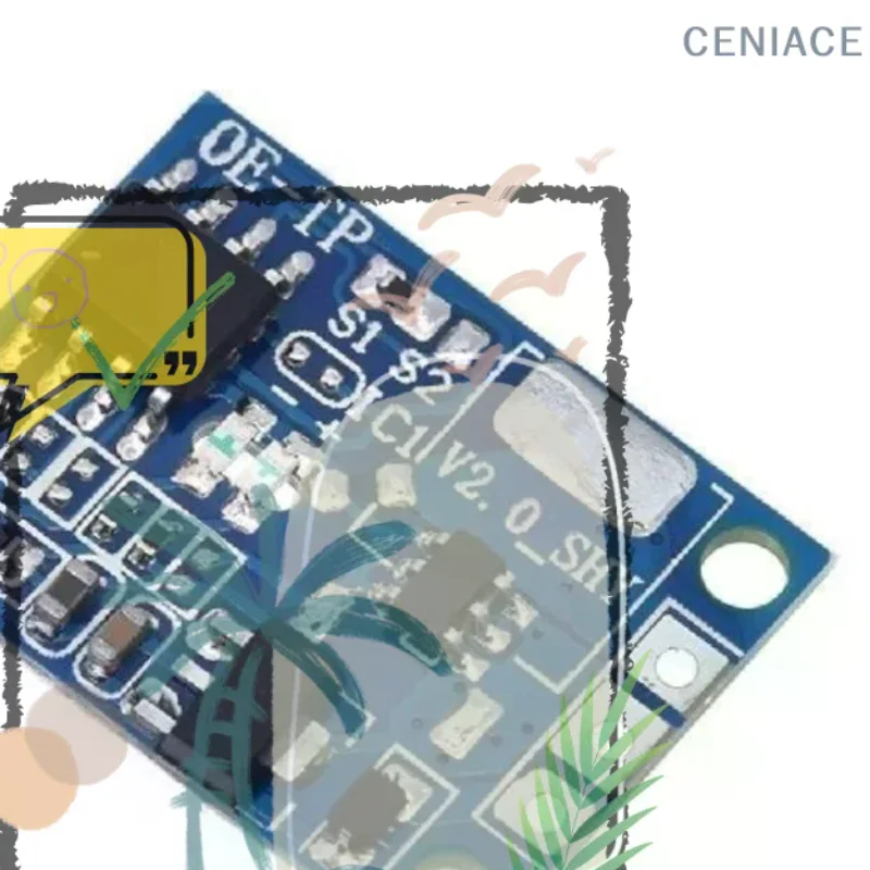 1Pcs OE-TP Capacitive Touch Button Light Touch Switch Module Digital Touch Sensor LED No Pole Dimming 10A DC 5-12V
