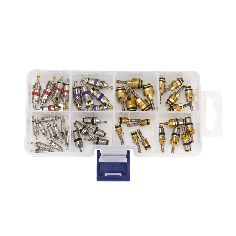 Valve Core Assortment Set for R12 R134a BMW Mercedes Benz Honda Toyota Volkswagen VW Volvo