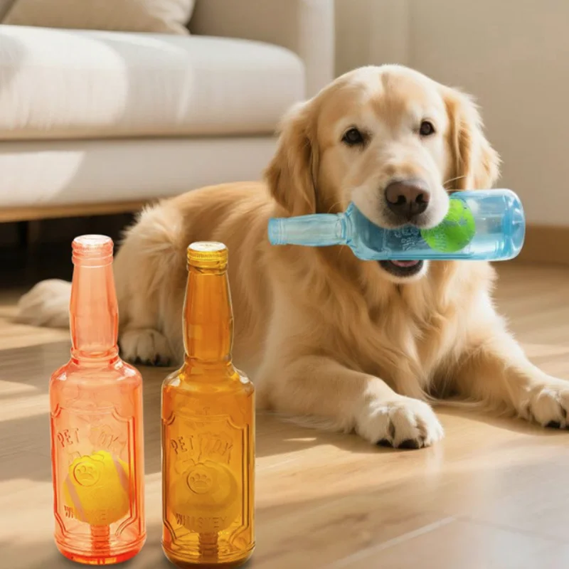 Pelota de tenis chirriante de TPR para mascotas, juguete flotante de goma resistente a mordidas para perros, juguete sonoro molar, accesorios interactivos para juegos de mascotas
