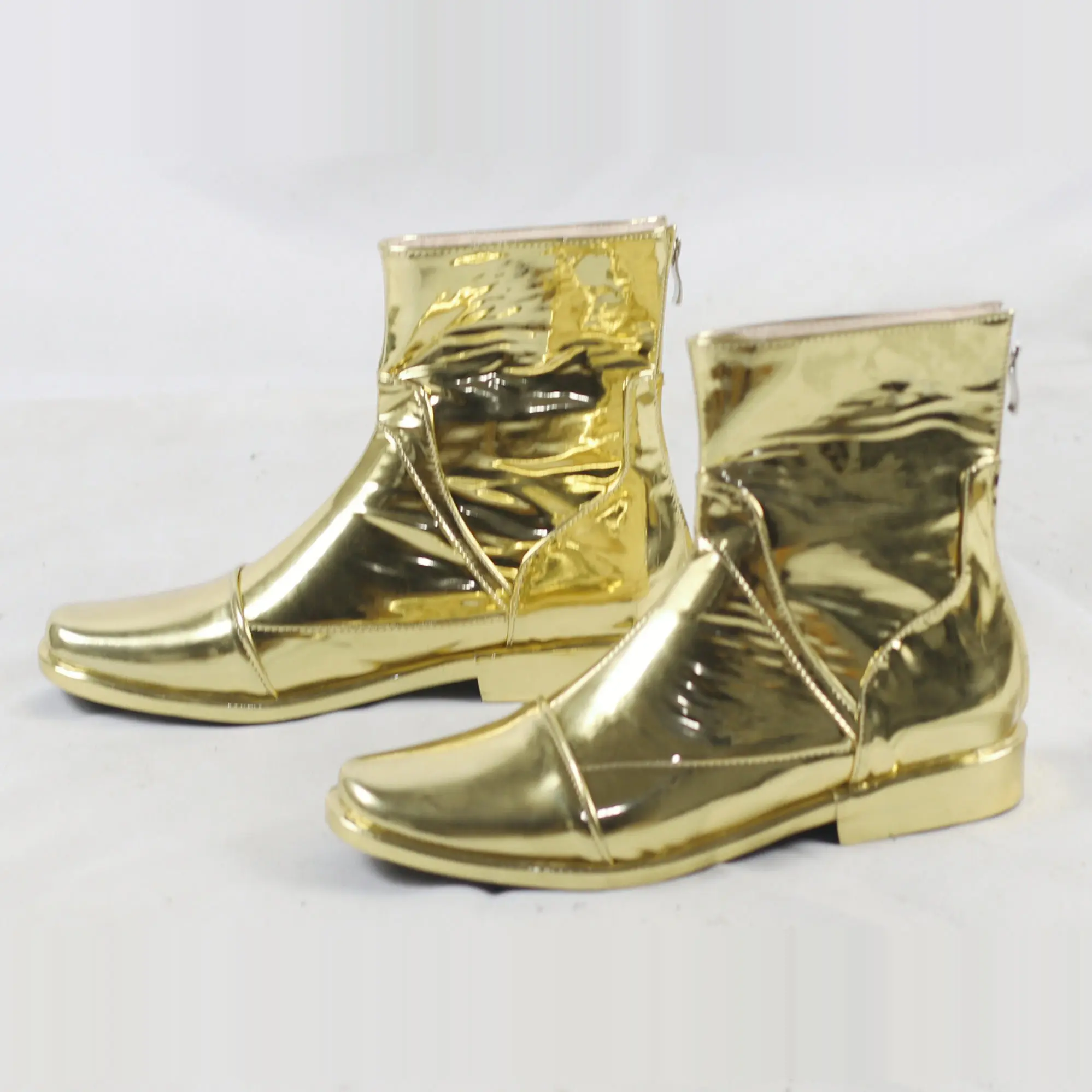 Virgo Shaka Shoes Cosplay Gold Saints Saint Seiya Men Boots Handmade Faux Leather Boots
