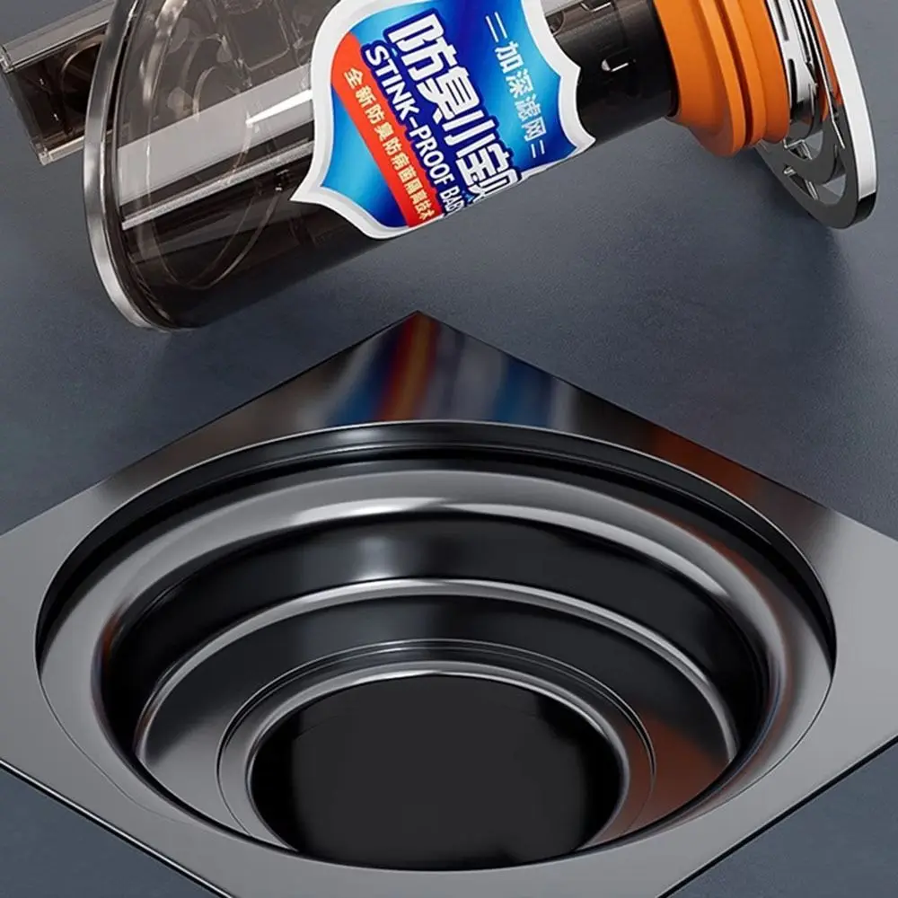 Self-Closing Floor Drain Core Odor and Insect Proof With Handle Drain Sink Strainer No Smell Anti-Clogging Waste Drainer