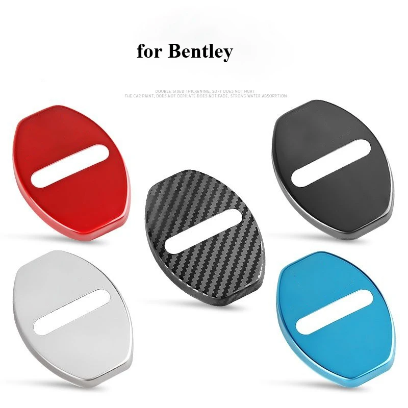 4pcs Car Door Lock cover Protective Buckle case Cover Rust for Bentley Continental GT Flying Spur Bentayga Mulsanne