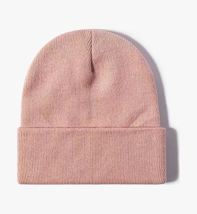 Angepasst Gedruckt Logo Männer Warm Halten Bördeln Kalte Hüte Frauen Outdoor-Mode Vielseitig Einfarbig Einfache Gestrickte Kappen – Detail 15