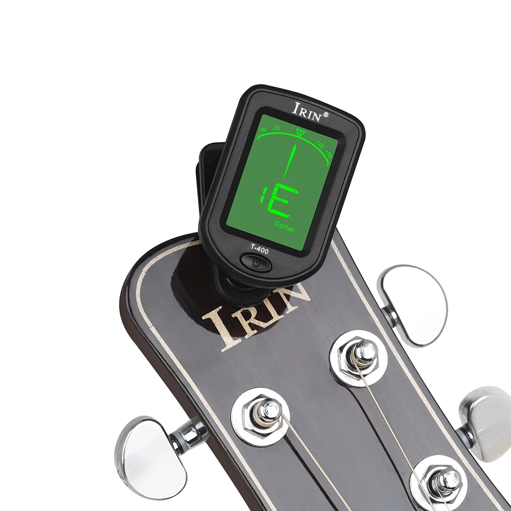 IRIN T-400 Universal Tuner Twelve Mean Temperament Multifunctional Tuner Built-in Battery Musical Instrument Parts & Accessories