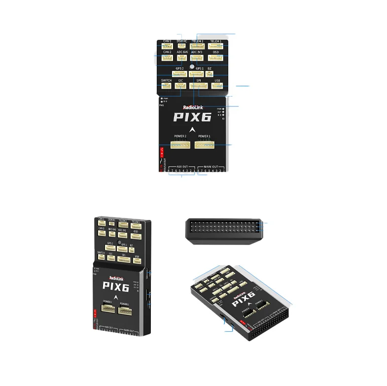 Radiolink PIX6 16 Channels Open Source Automatic Flight Controller  Pixhawk Multirotor Fixed-wing VTOL Model Air-craft