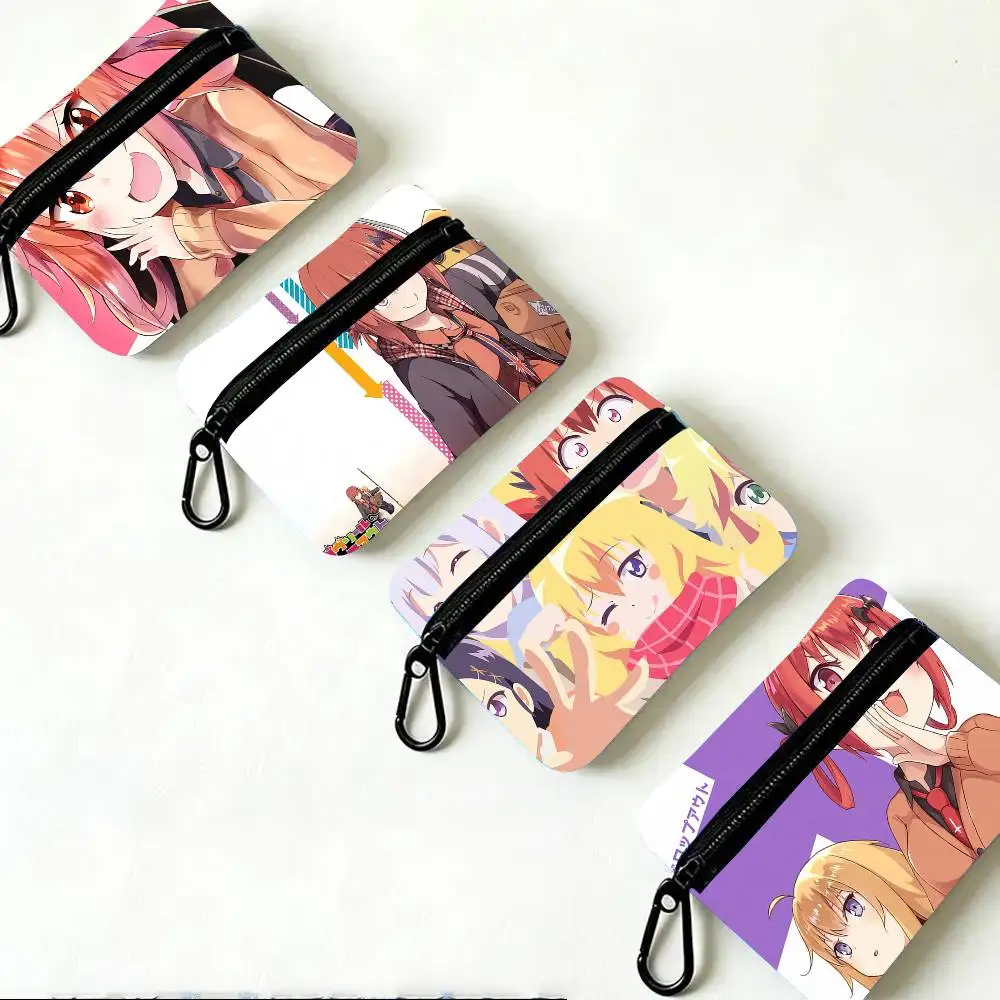 G-Gabriel Dropout Anime Oxford Fabric Wallet With Zipper Hanging Multifunctional Bag For Credit Cards Keys Coins