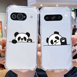 P ixel 8 Pro Panda Land Transparent Phone Case For Google Pixel 9Pro 9 8Pro 9ProXL 7Pro 6A 6Pro 6 7A 8A 8 7 Cover