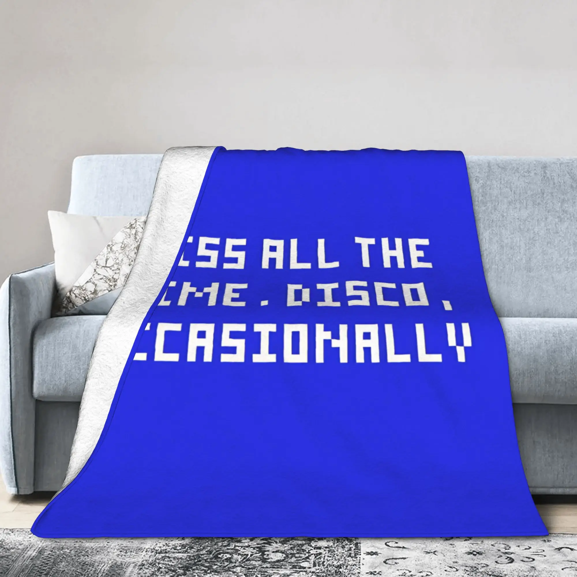 Kiss All The Time, Disco Occasionally Knitted Blankets Harrys Music Styles Fleece Throw Blanket Air Conditioning Bedspreads