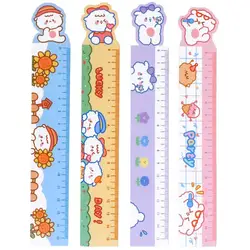 2 Teile/paket Nette Cartoon Tier Weiche Ruler Ins Mädchen Herz Kawaii Magnetische Lineal Student Zeichnung Messung Werkzeug Schreibwaren Liefert