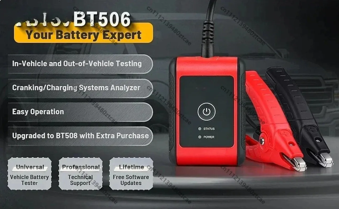 New BT506 Auto Battery Electrical System Analyzer Tester Compatible with Car Diagnostic Tablet Vehicle Battery Test Tool