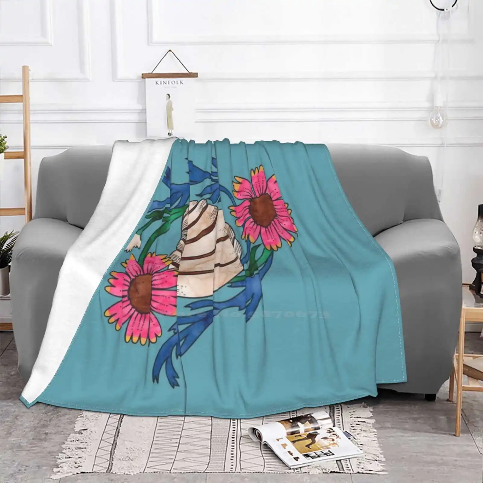 Pawleys Island Shell Low Price New Print Novelty Fashion Soft Warm Blanket Pawleys Island South Carolina Imperial Venus Clam