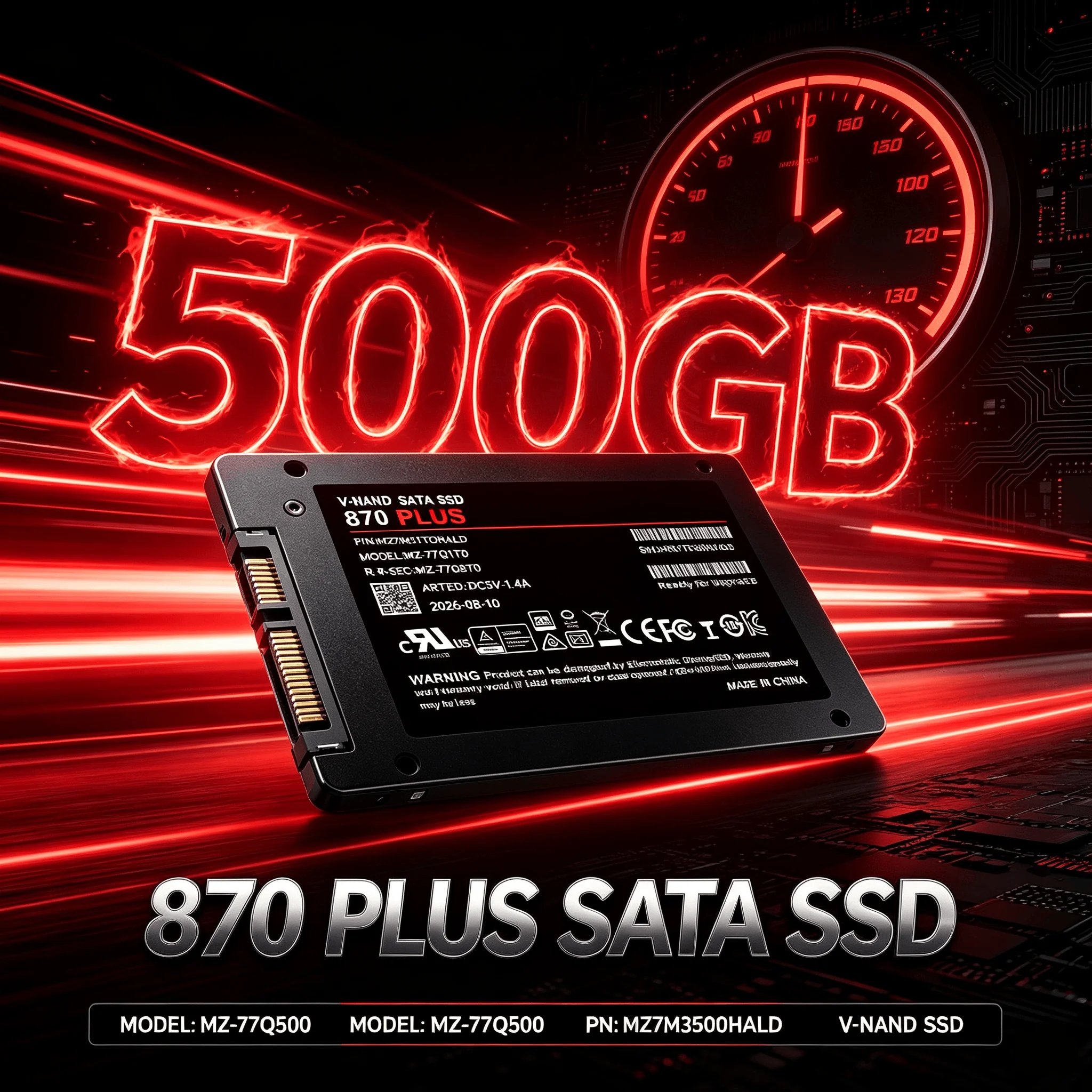 870 PLUS Builtin SSD SATA III 2.5 Inch Inside Solid State Hard Disk Fast Read Write for Laptop Micro PC Desktop Pro Max Plus