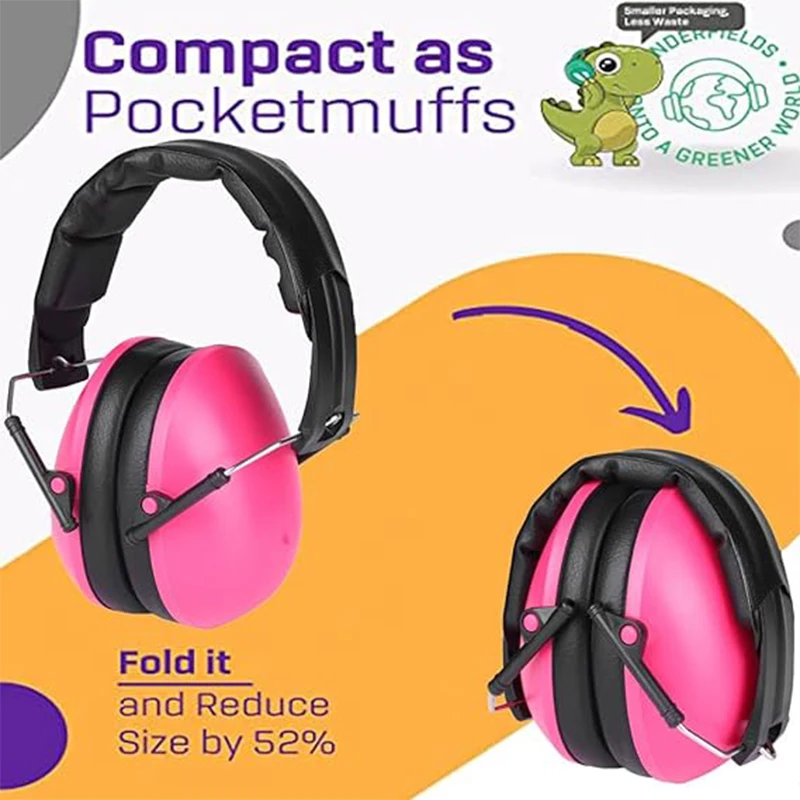 Imagem -03 - Ear Protection Earmuffs Ouvido Muffs Redução de Ruído Soundproof Protetor Crianças Segurança Crianças