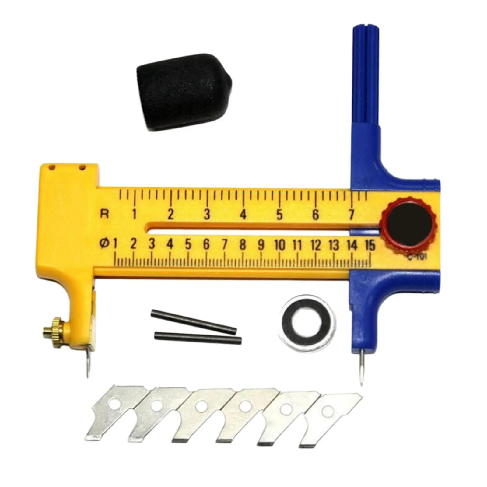 Crafting Compass Rotary Circle Cutter Adjustable Utility Knife for Cards Paper Embellishment and DIY Projects