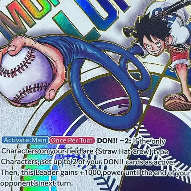 

BLBU ACGN OPCG Collection Card Super Baseball Luffy OP10 Refractive Color Flash Card Textured English Card books BoaHancock Nami