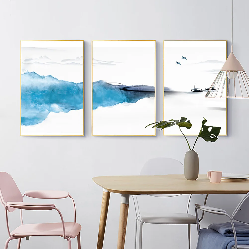 

Zen landscape abstract new Chinese living room sofa canvas painting