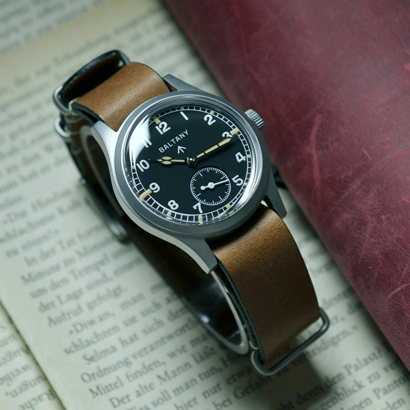 Baltany S2025 Herren 36mm Automatik Militäruhr WW2 Retro Dirty Dozen Armee-Felduhr Leuchtend 100M Wasserdicht Outdoor – Detail 9
