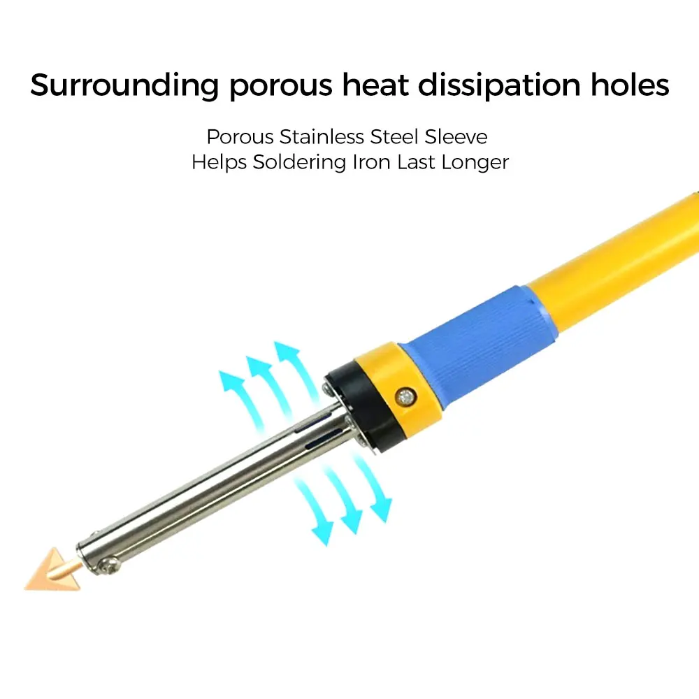 80W Leather Ironing Tool Crack Repair Smoothing Tool Repair Plastic Soldering Iron Car Bumper Welding Machine Plastic Welding