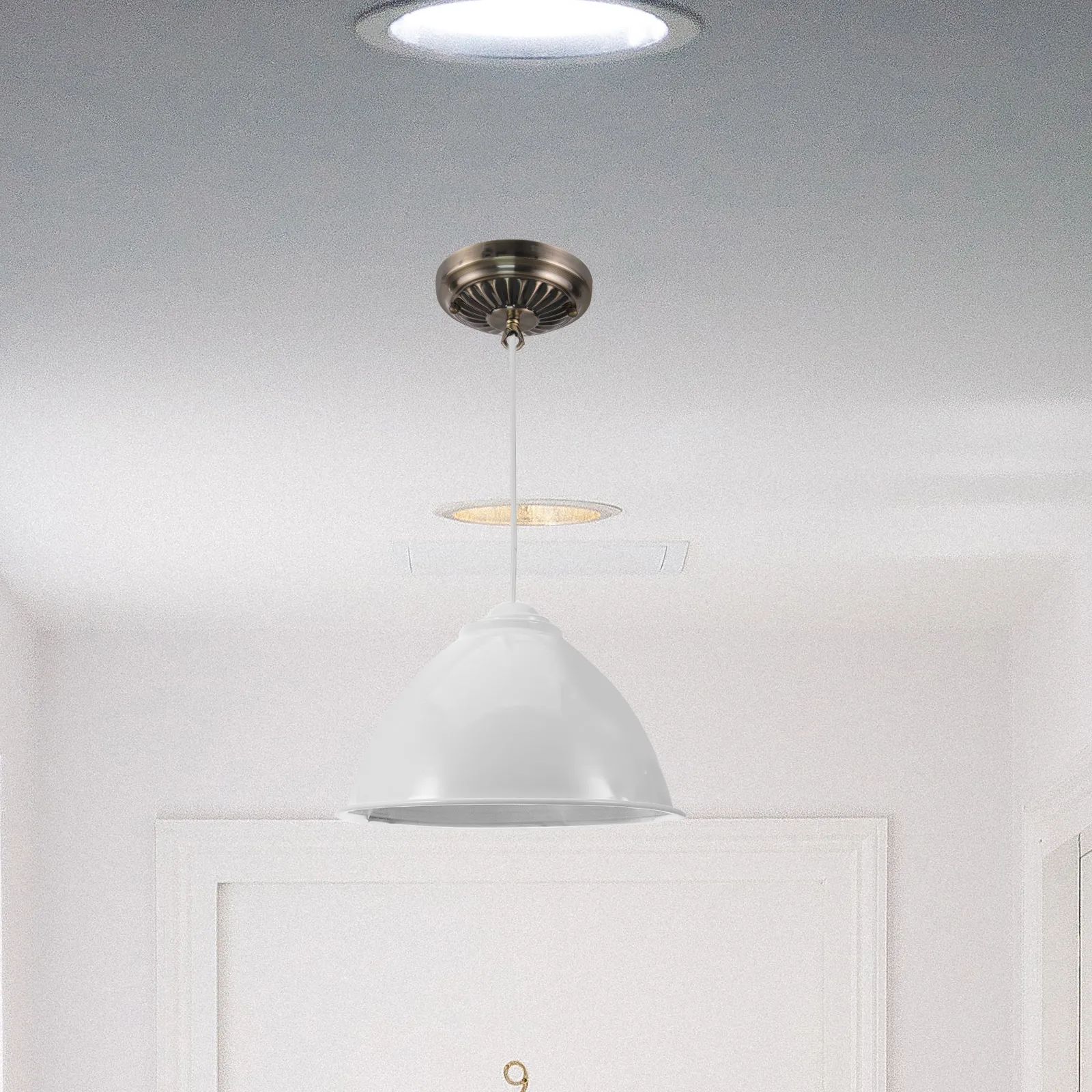 

Sturdy Iron Ceiling Canopy Plate Metal Ceiling Light Cover for Pendant Lights Chandelier Accessories Pendant Light Canopy