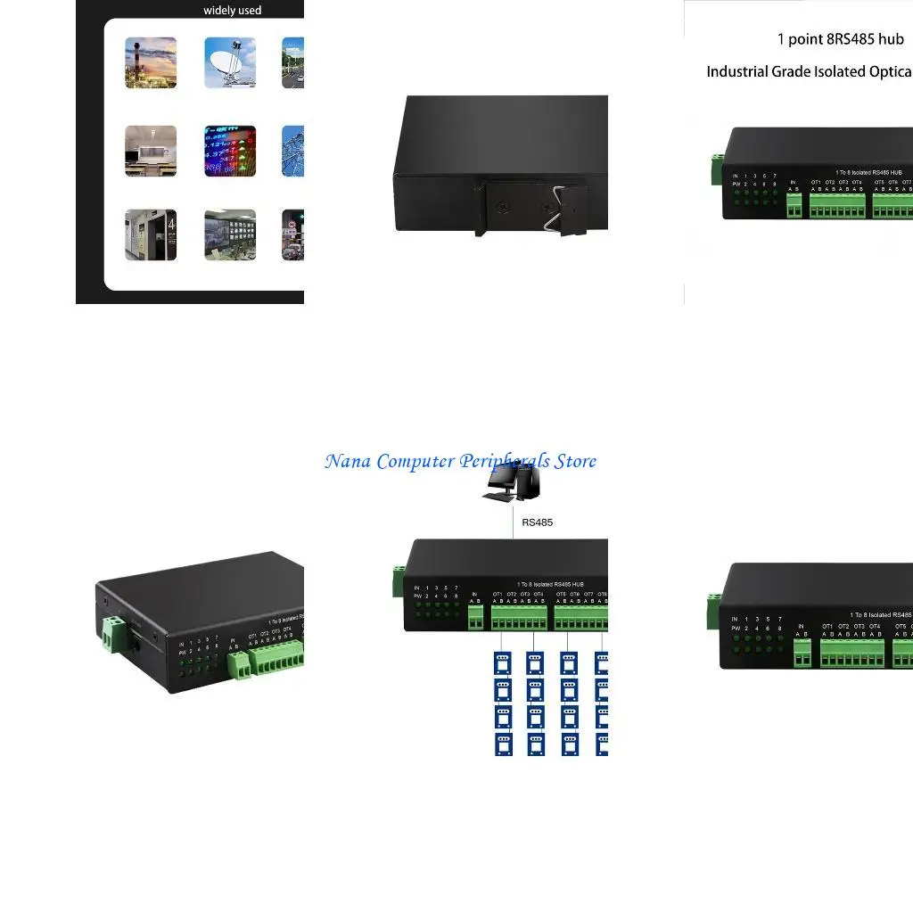 

F68C от 1 до 8 RS485 HUB Промышленного класса.