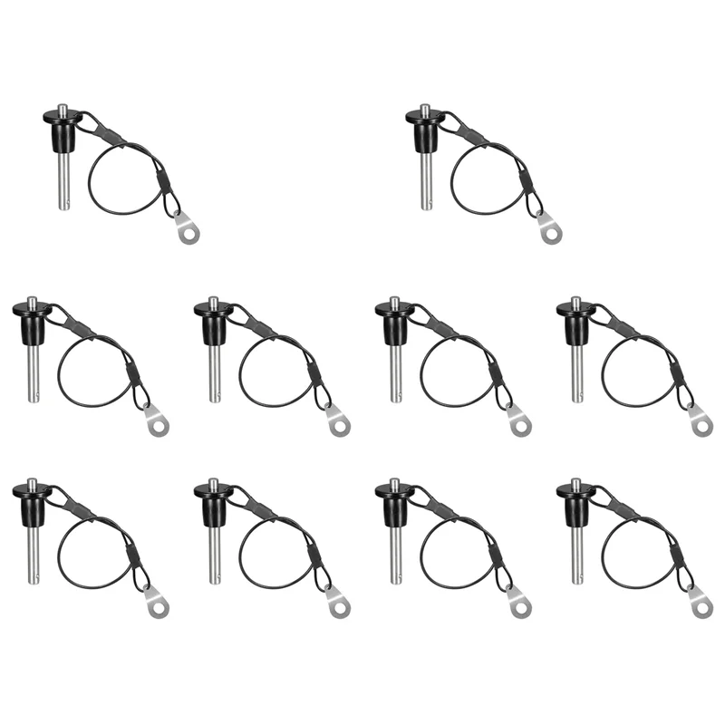 

AS60-10X Быстросъемный штифт из нержавеющей стали, диаметр 6 мм, шариковый фиксирующий штифт с кнопкой и тросом-шнурком, длина 25 мм
