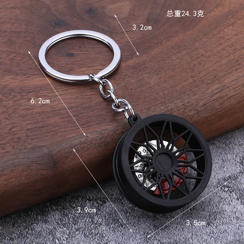 Car Brake Disc Hub Modified Styling Keychain Pendant Gifts