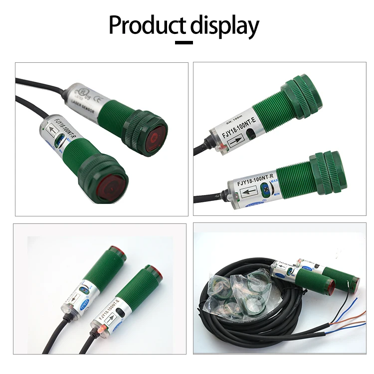 FUWEI FJY18-100PT M18 Kleiner Spot-Infrarot-sichtbarer Laser-Durchgangssensor Photoelektrischer Sengsing-Schalter – Detail 5