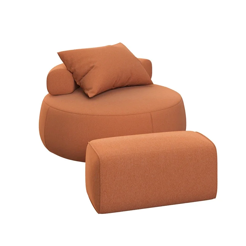 

Customize Living Room Furniture Lazy Round Sofa Tatami Single Nordic Bedroom Small Sofa Balcony Lying Leisure Chair Simple