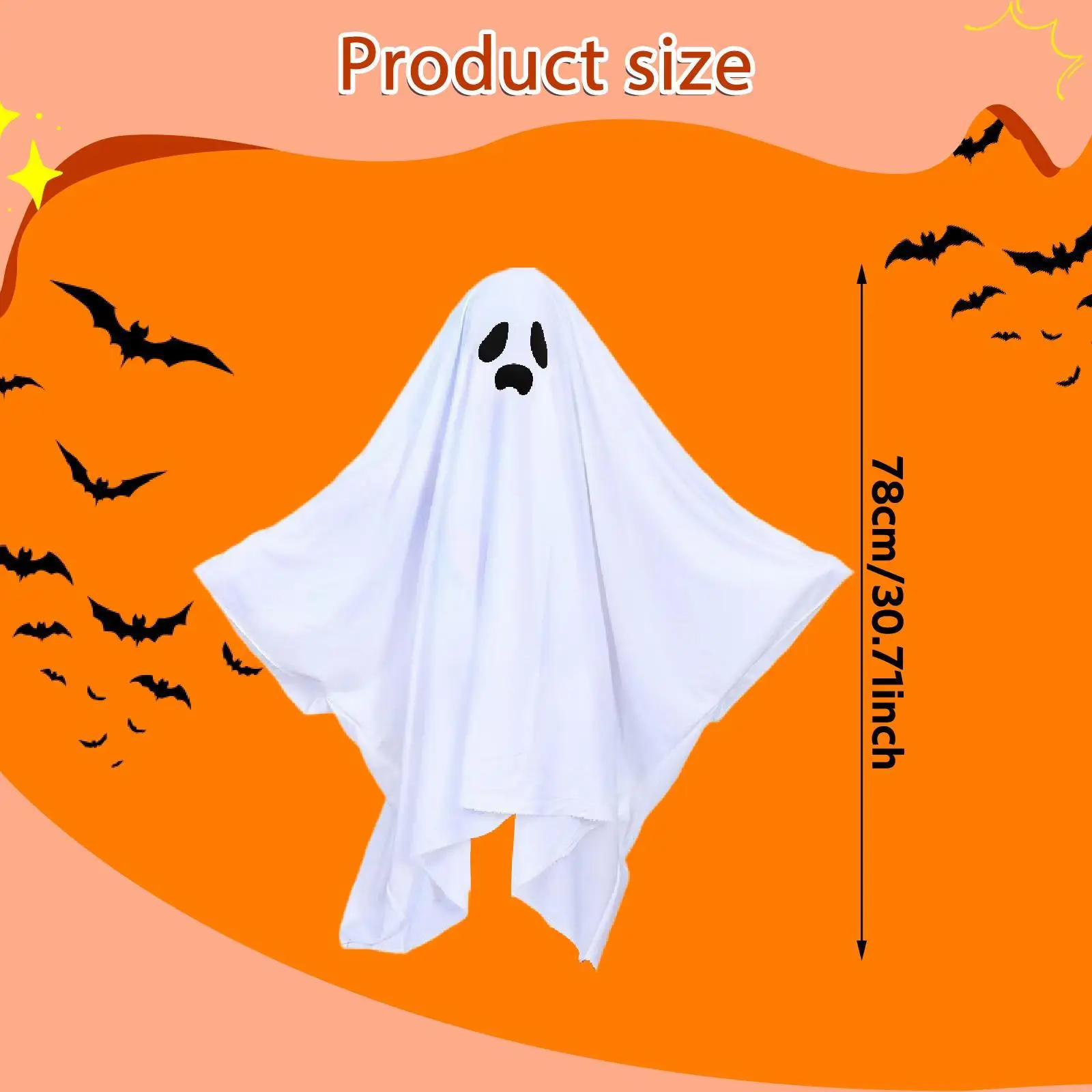 Halloween Ghost Costume for Kids Accessories for Boys and Girls Cosplay Outfit