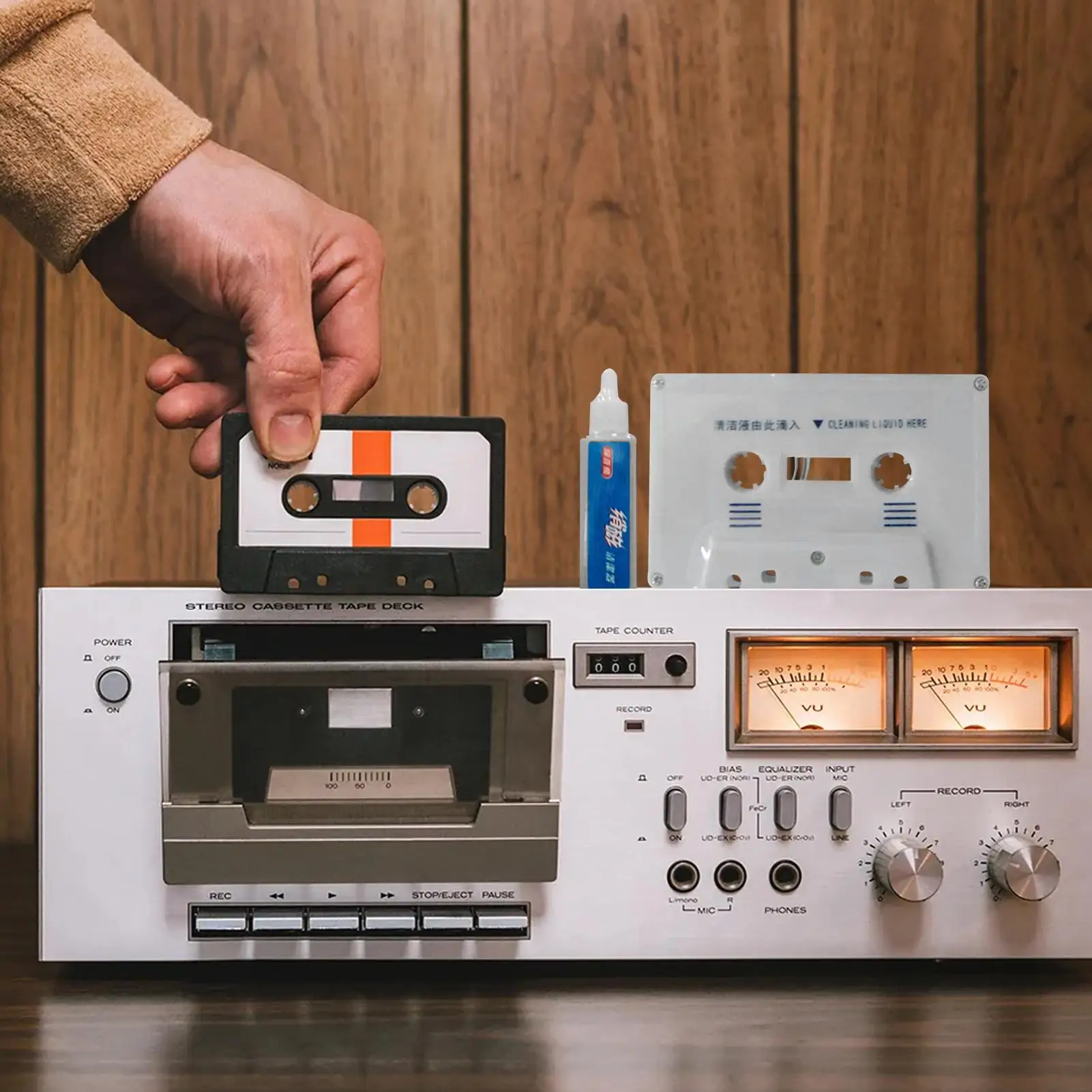 Cassette Cleaner Cassette Cleaning Fluids Audio Maintenance Set Compact Dust Removal for Boombox Home Recorder Auto Use