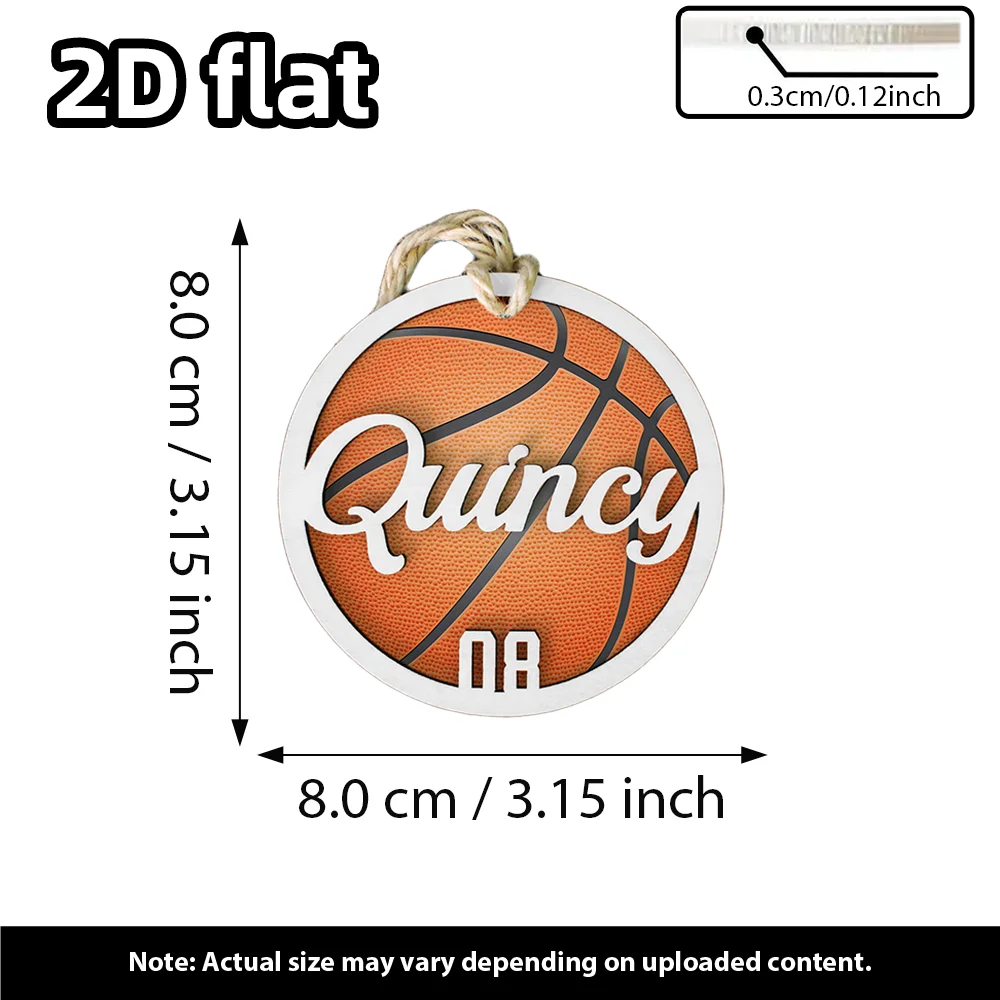 1PC Custom Multi Sports Keychain Personalized Key Ring Baseball Soccer Basketball Volleyball Gift Single Item