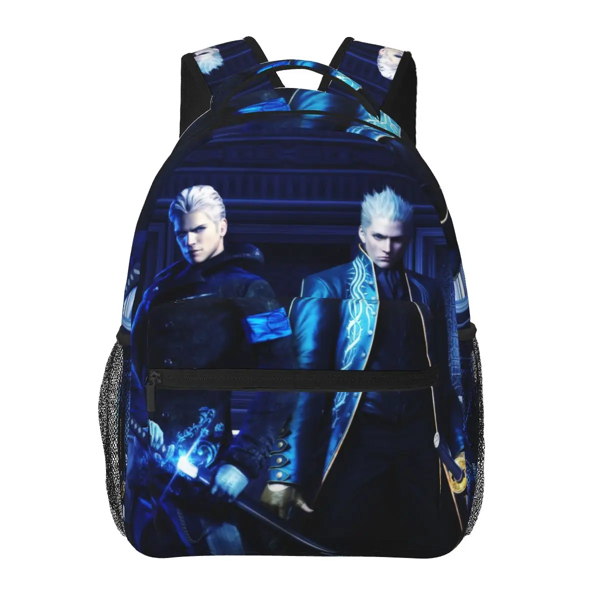 

Рюкзаки серии Vergil From The Devil May Cry, сумка для книг для мальчиков и девочек, детские школьные сумки, рюкзак для ноутбука с героями мультфильмов, сумка на плечо