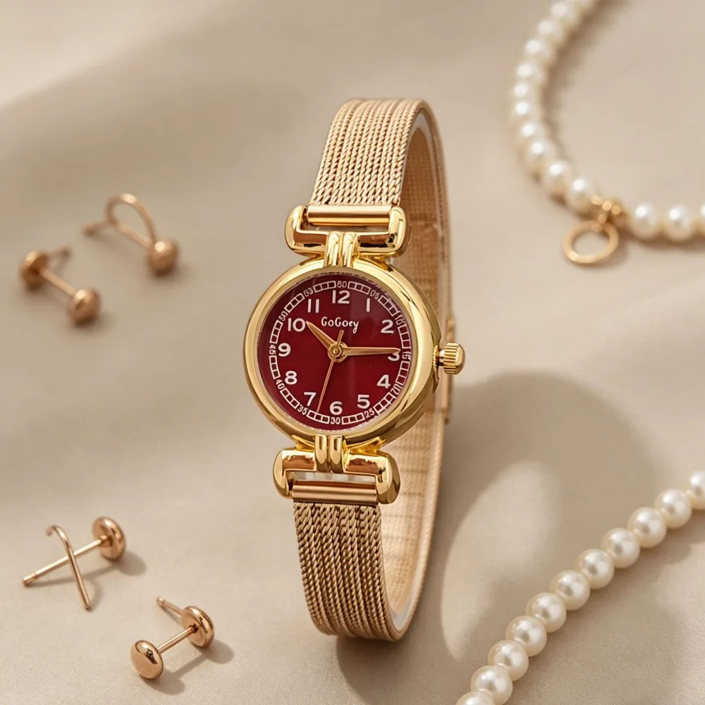 Luxury Women Quartz Watch Adjustable Stainless Steel Strap Women Watch Simple Round Dial Student Gift Wristwatches Reloj Mujer