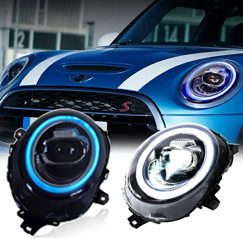 

Car Styling Case for Mini F56 2013-2018 Cooper Headlights for LED Head Lamp Angel Eye DRL Front Light Bi-led Lens